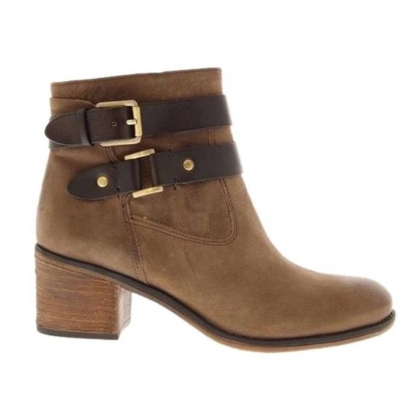 Franco Sarto LINDEN2 Brown Leather Ankle Boot - Picture 1 of 16